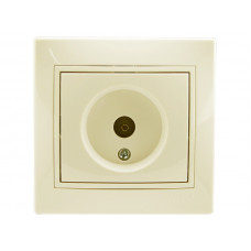 Розетка ТВ крайова LEZARD Mira крем
