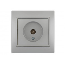 Розетка ТВ крайова LEZARD Mira металік сірий