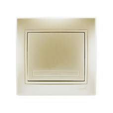 Выключатель LEZARD Mira жемчужно-белый перламутр