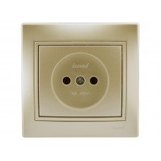 Розетка без заземления LEZARD Mira жемчужно-белый перламутр