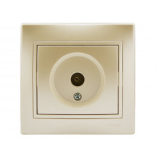 Розетка ТВ прохідна LEZARD Mira перлинно-білий перламутр