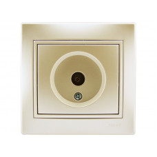 Розетка ТВ крайова LEZARD Mira перлинно-білий перламутр