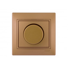 Диммер 500 Вт с фильтром и предохранителем LEZARD Mira светло-коричневый перламутр