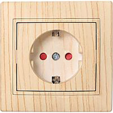 Розетка с защитой от детей LEZARD Mira дуб отбеленный матовый