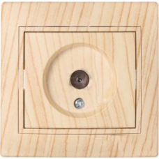 Розетка ТВ прохідна LEZARD Mira дуб вибілений матовий