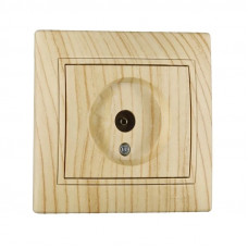 Розетка ТВ крайова LEZARD Mira дуб вибілений матовий