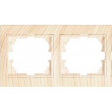 Рамка 2-я горизонтальная б/вст LEZARD Mira дуб отбеленный матовый