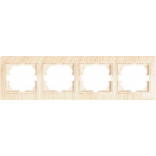 Рамка 4-я горизонтальная б/вст LEZARD Mira дуб отбеленный матовый
