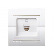 Розетка компьютерная LEZARD Deriy белый