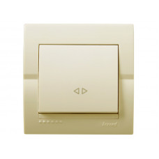 Выключатель промежуточный LEZARD Deriy крем