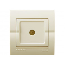 Розетка ТВ прохідна LEZARD Deriy крем