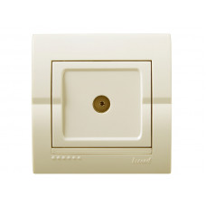 Розетка ТВ крайова LEZARD Deriy крем