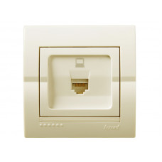 Розетка компьютерная LEZARD Deriy крем