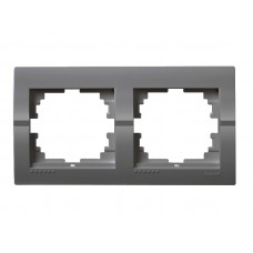 Рамка 2-ая горизонтальная LEZARD Deriy графит