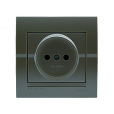 Розетка б/з LEZARD Deriy графит