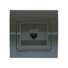 Розетка компьютерная LEZARD Deriy графит