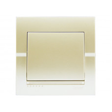 Выключатель LEZARD Rain жемчужно-белый перламутр (без рамки)