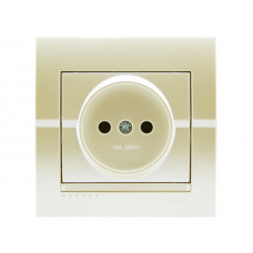 Розетка б/з LEZARD Deriy жемчужно-белый перламутр