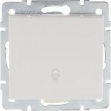 Кнопка звонка внутренняя одноклавишная LEZARD Rain белый
