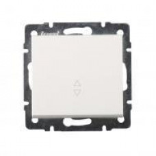 Выключатель проходной LEZARD Rain белый (без рамки)