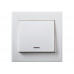 Выключатель с подсветкой LEZARD Rain белый (без рамки)