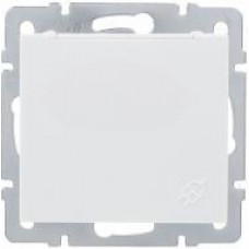 Розетка с заземлением и крышкой LEZARD Rain белый (без рамки)