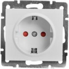 Розетка с защитой от детей LEZARD Rain белый (без рамки)