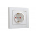 Розетка с защитой от детей LEZARD Rain белый (без рамки)