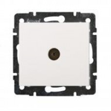 Розетка TV оконечная LEZARD Rain белый (без рамки)