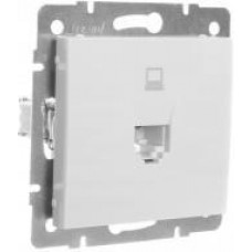 Розетка компьютерная LEZARD Rain белый (без рамки)