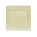 Выключатель одноклавишный LEZARD Rain крем (без рамки)