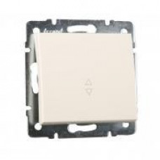 Выключатель проходной LEZARD Rain крем (без рамки)