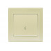 Выключатель проходной LEZARD Rain крем (без рамки)