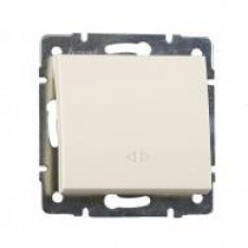 Выключатель промежуточный LEZARD Rain крем (без рамки)