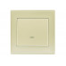 Выключатель промежуточный LEZARD Rain крем (без рамки)