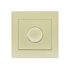 Диммер, светорегулятор яркости света, диммер 500 Вт, внутренний с фильтром LEZARD Rain крем