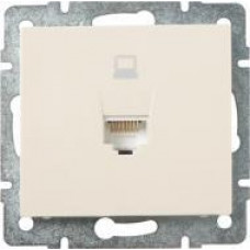 Розетка компьютерная LEZARD Rain крем (без рамки)