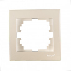 Рамка 1-ая LEZARD Rain жемчужно-белый перламутр