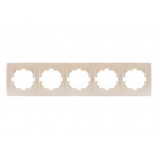 Рамка 5-ая горизонтальная LEZARD Rain жемчужно-белый перламутр