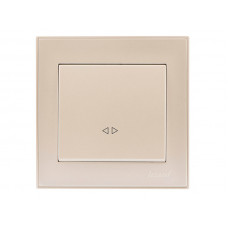 Выключатель промежуточный LEZARD Rain жемчужно-белый перламутр