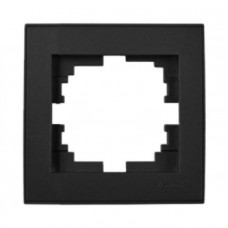 Рамка 1-ая LEZARD Rain антрацит