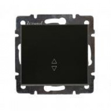 Выключатель проходной LEZARD Rain антрацит (без рамки)