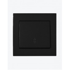 Выключатель проходной с подсветкой LEZARD Rain антрацит (без рамки)