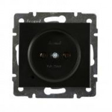 Розетка б/з LEZARD Rain антрацит (без рамки)