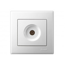 Розетка ТВ прохідна LEZARD Lesya білий
