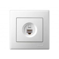 Розетка компьютерная LEZARD Lesya белый