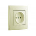 Розетка без заземления LEZARD Lesya крем