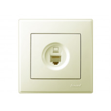 Розетка компьютерная LEZARD Lesya крем