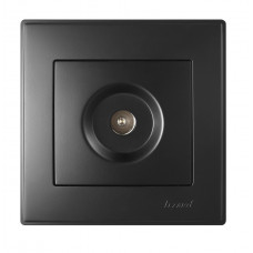 Розетка ТВ прохідна LEZARD Lesya антрацит