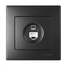 Розетка компьютерная LEZARD Lesya антрацит
